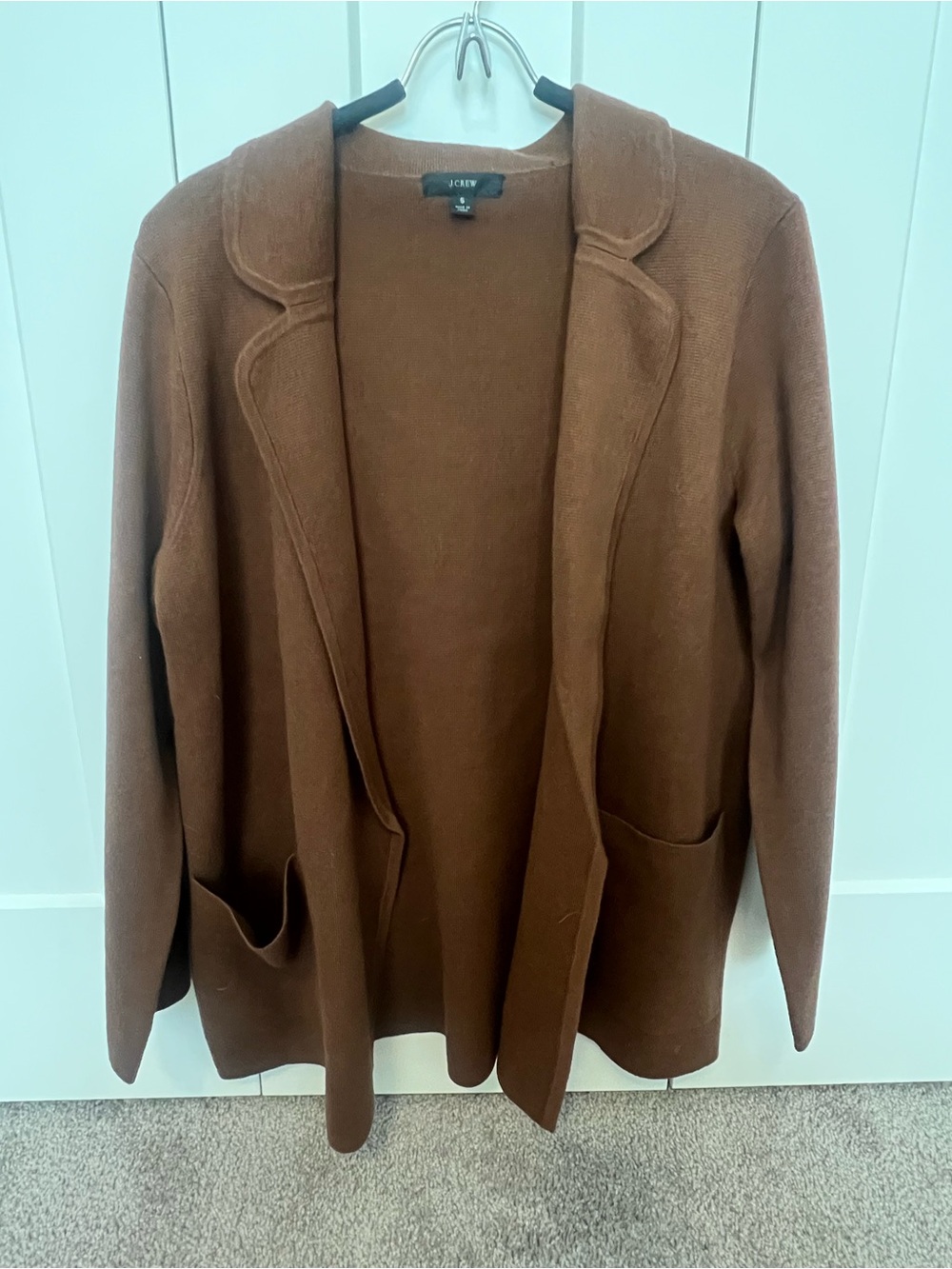 J. Crew Brown Crewneck Knit Sweater